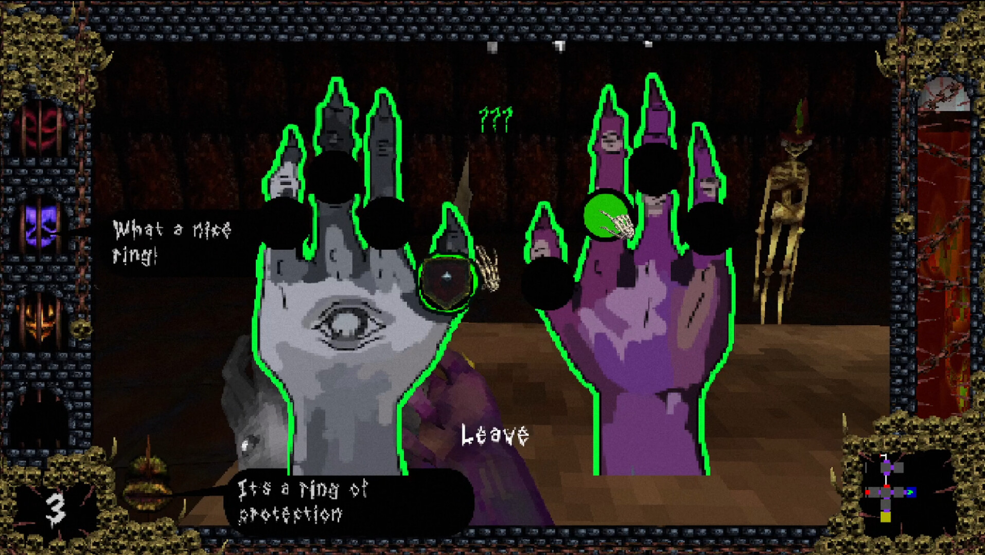 Interface de placement d'un anneau sur les mains Interface de placement d'un anneau sur les mains